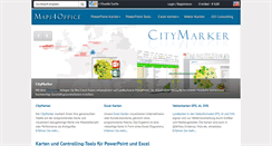Desktop Screenshot of maps4office.de